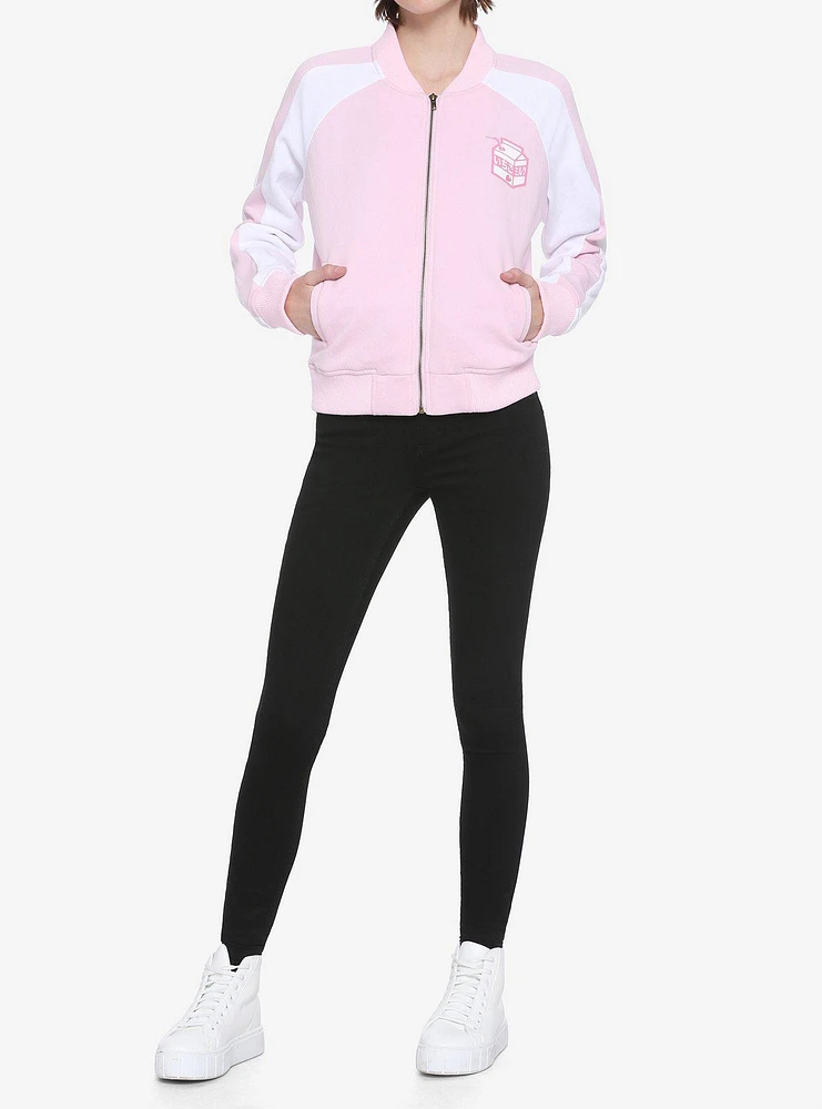 Strawberry Milk Girls Bomber Jacket