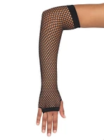 Black Fishnet Fingerless Arm Warmers
