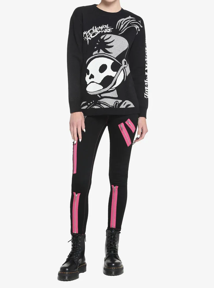 My Chemical Romance The Black Parade Pepe Intarsia Girls Knit Sweater