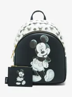 Loungefly Disney Mickey Mouse Black & White Icon Cardholder