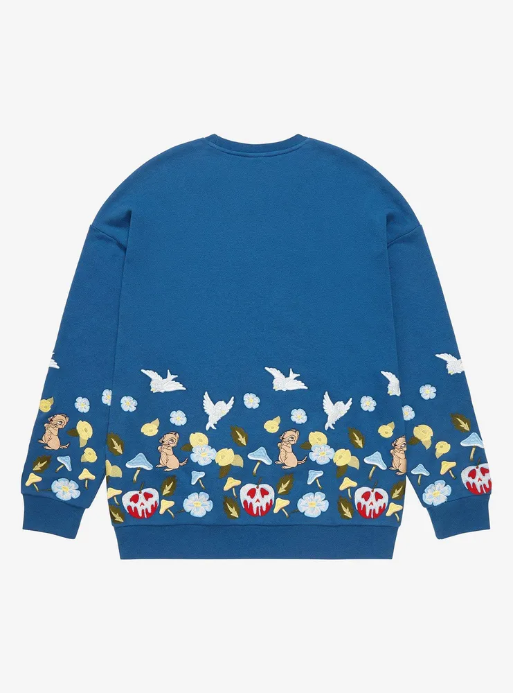 Disney Princess Snow White Embroidered Floral Crewneck - BoxLunch Exclusive