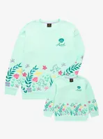 Disney The Little Mermaid Flounder Floral Crewneck - BoxLunch Exclusive