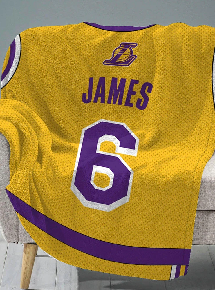 NBA Los Angeles Lakers LeBron James Plush Throw