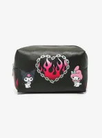 My Melody & Kuromi Flame Heart Makeup Bag