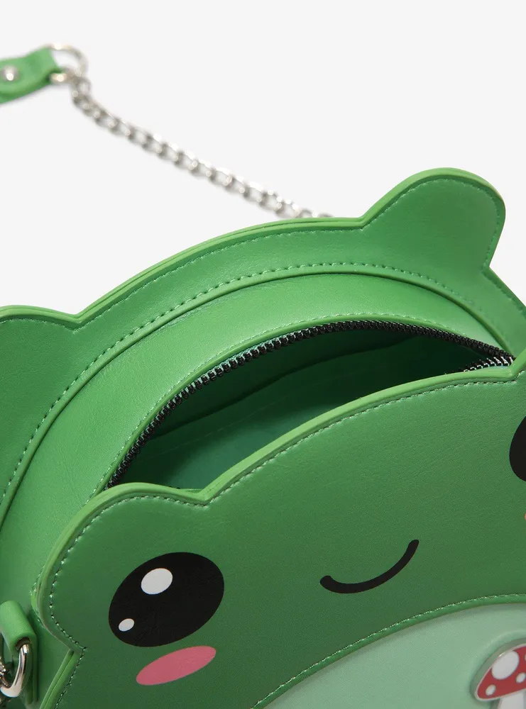 Frog Pin Collector Figural Crossbody Bag