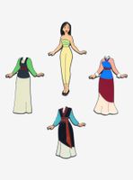 Loungefly Disney Mulan Magnetic Outfits Enamel Pin