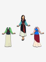 Loungefly Disney Mulan Magnetic Outfits Enamel Pin