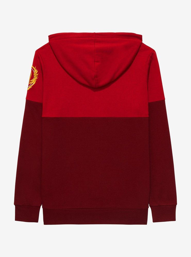 Harry Potter Gryffindor Crest Panel Hoodie - BoxLunch Exclusive