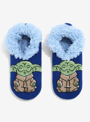 Star Wars The Mandalorian Grogu Meditating Slipper Socks - BoxLunch Exclusive 