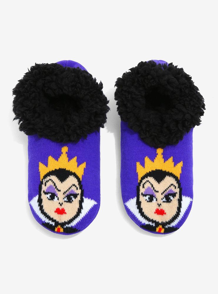 Disney Villains Evil Queen Portrait Slipper Socks - BoxLunch Exclusive