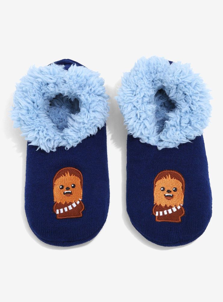 Star Wars Chibi Chewbacca Fleece Slipper Socks - BoxLunch Exclusive