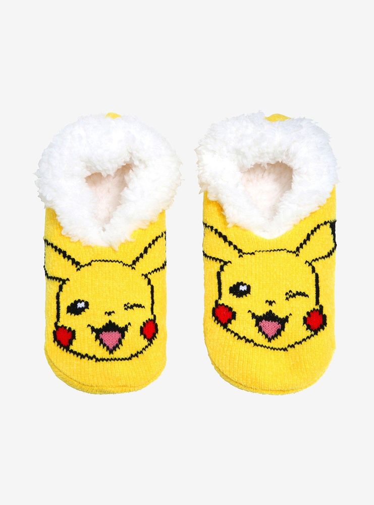 Pokémon Pikachu Winking Slipper Socks - BoxLunch Exclusive