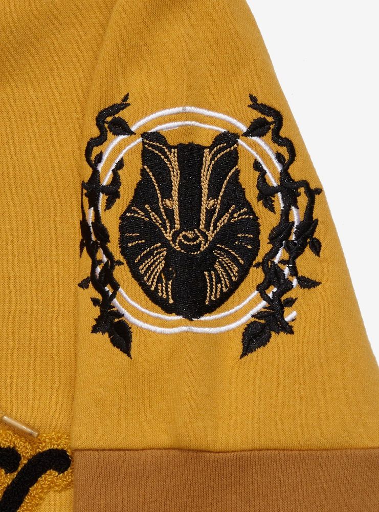 Harry Potter Hufflepuff Crest Panel Hoodie - BoxLunch Exclusive