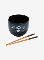 Disney The Nightmare Before Christmas Jack Skellington & Jack-o’Lanterns Ramen Bowl with Chopsticks