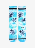 Star Wars Chibi R2-D2 Tie-Dye Crew Socks - BoxLunch Exclusive