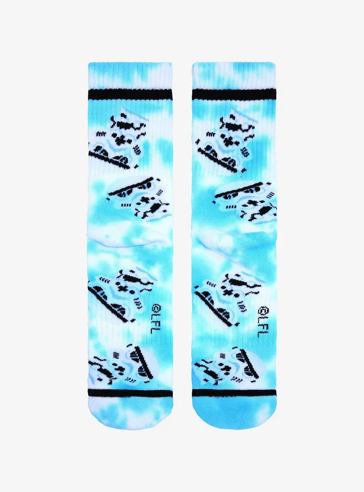 Star Wars Chibi Stormtrooper Tie-Dye Crew Socks - BoxLunch Exclusive