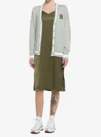 Mushroom Frog Varsity Girls Cardigan