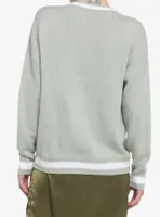Mushroom Frog Varsity Girls Cardigan