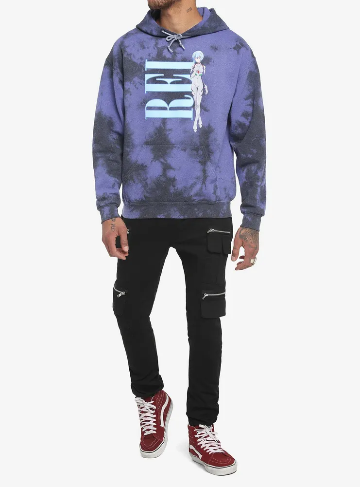 Neon Genesis Evangelion Rei Ayanami Tie-Dye Hoodie