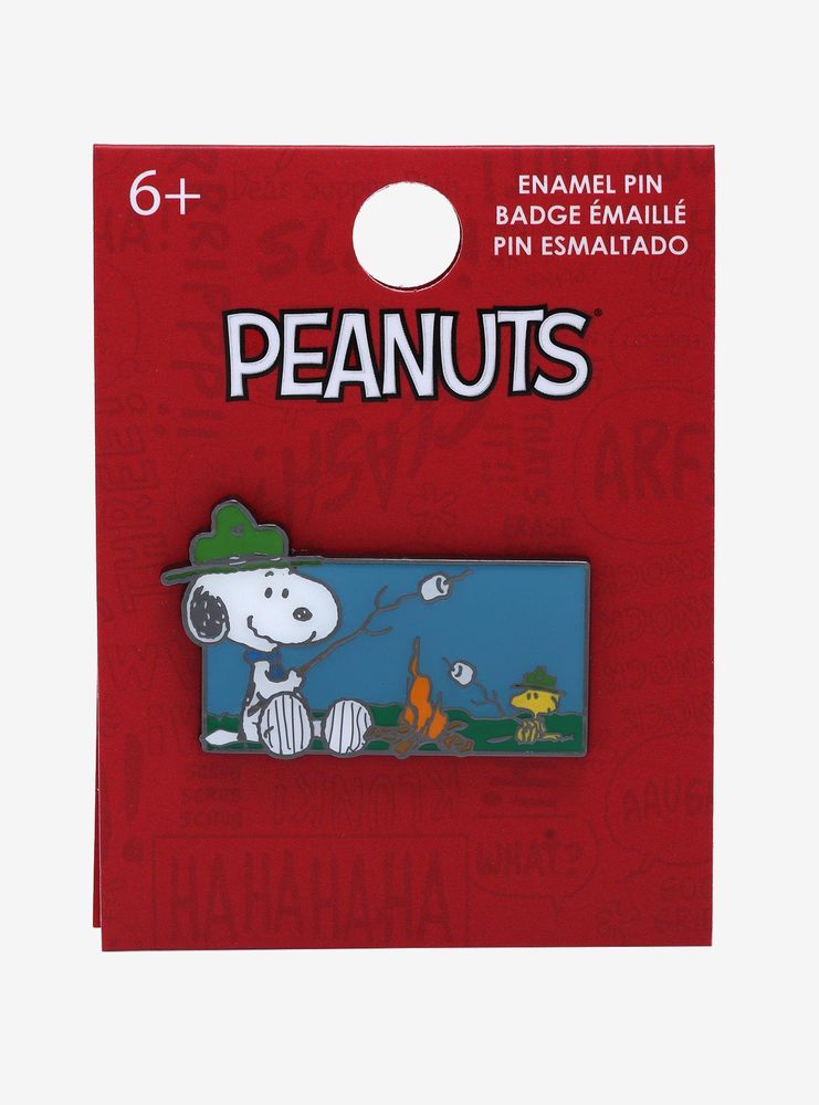 Loungefly Peanuts Snoopy & Woodstock Campfire Enamel Pin - BoxLunch Exclusive