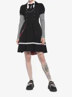 Black Rabbit Bustle Double-Breasted Girls Vest