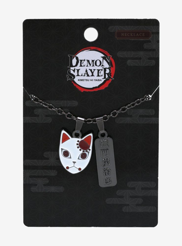 Demon Slayer: Kimetsu no Yaiba Tanjiro's Warding Mask Necklace - BoxLunch Exclusive