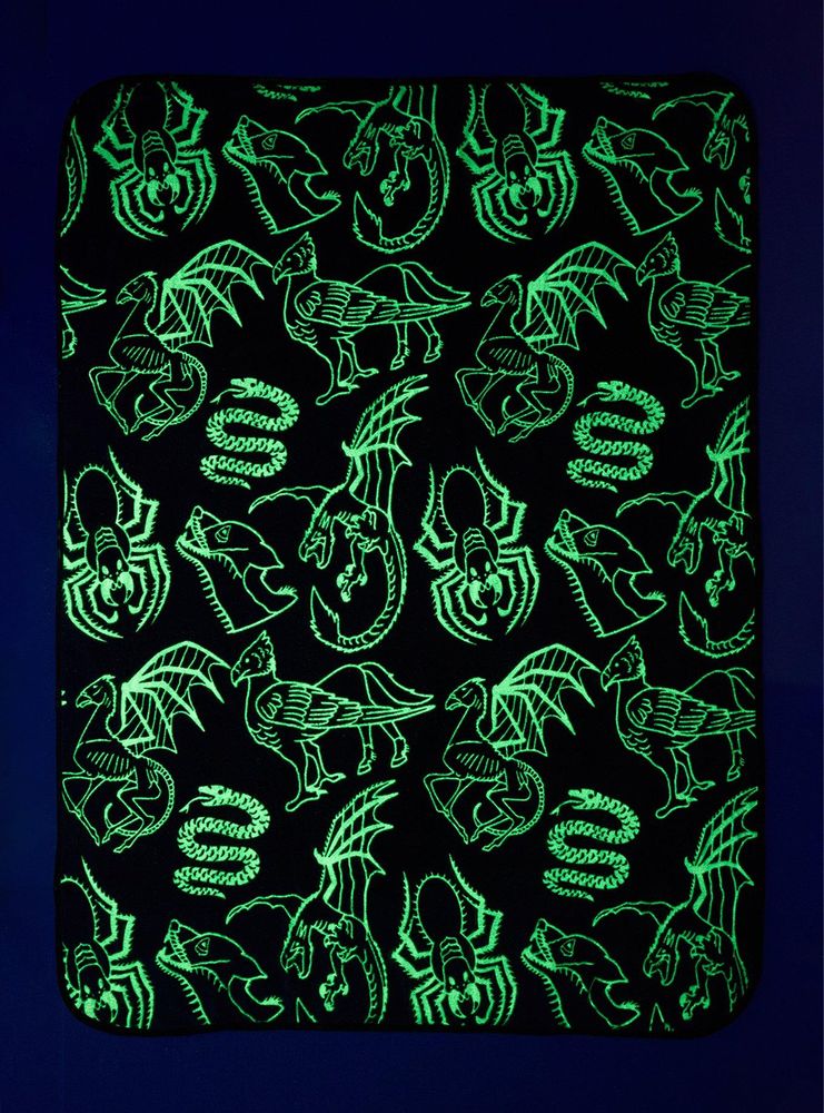 Harry Potter Mythical Creatures Glow-in-the-Dark Boxed Throw - BoxLunch Exclusive
