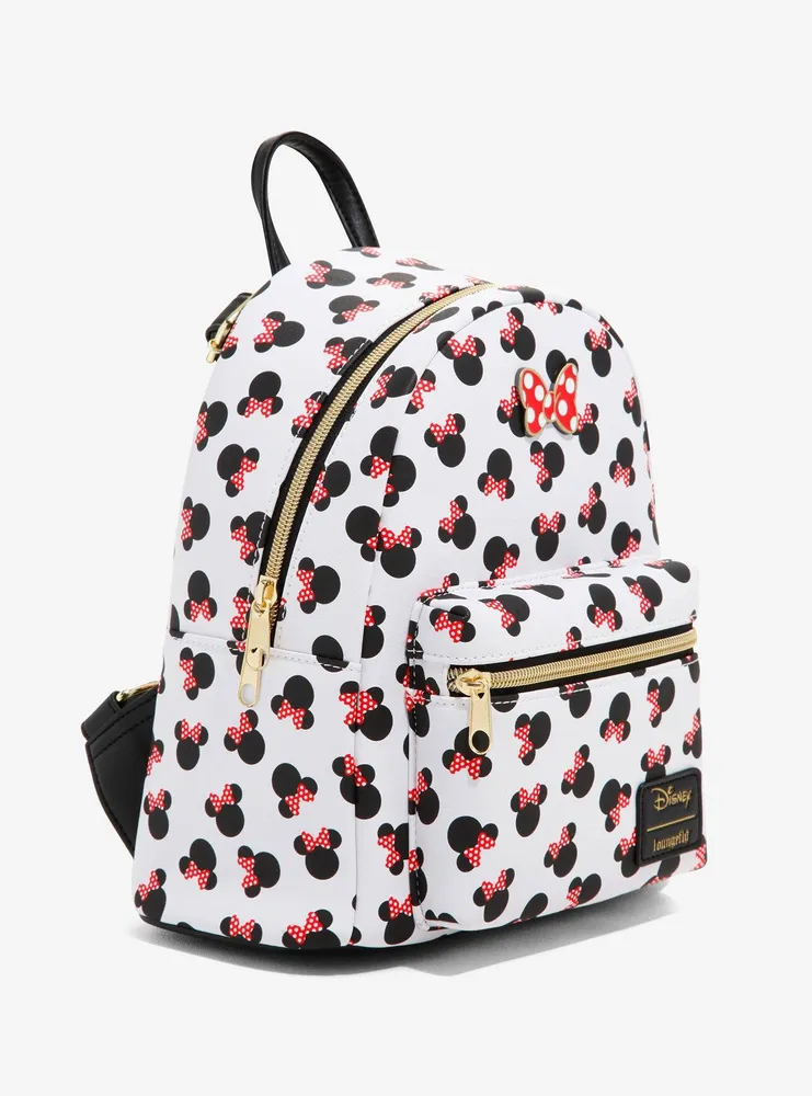 Loungefly Disney Minnie Mouse Heads Mini Backpack