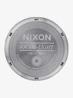 Nixon Optimist Silver Gold Watch