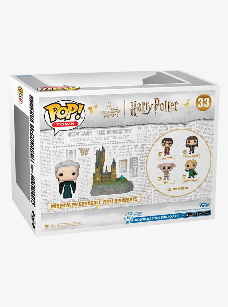 Funko Pop! Town Harry Potter Minerva McGonagall with Hogwarts Vinyl Figure