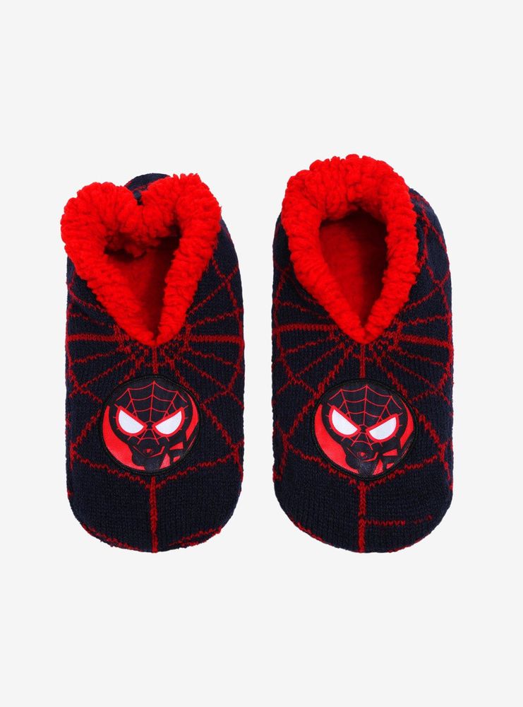 Marvel Spider-Man Miles Morales Chibi Miles Slipper Socks - BoxLunch Exclusive