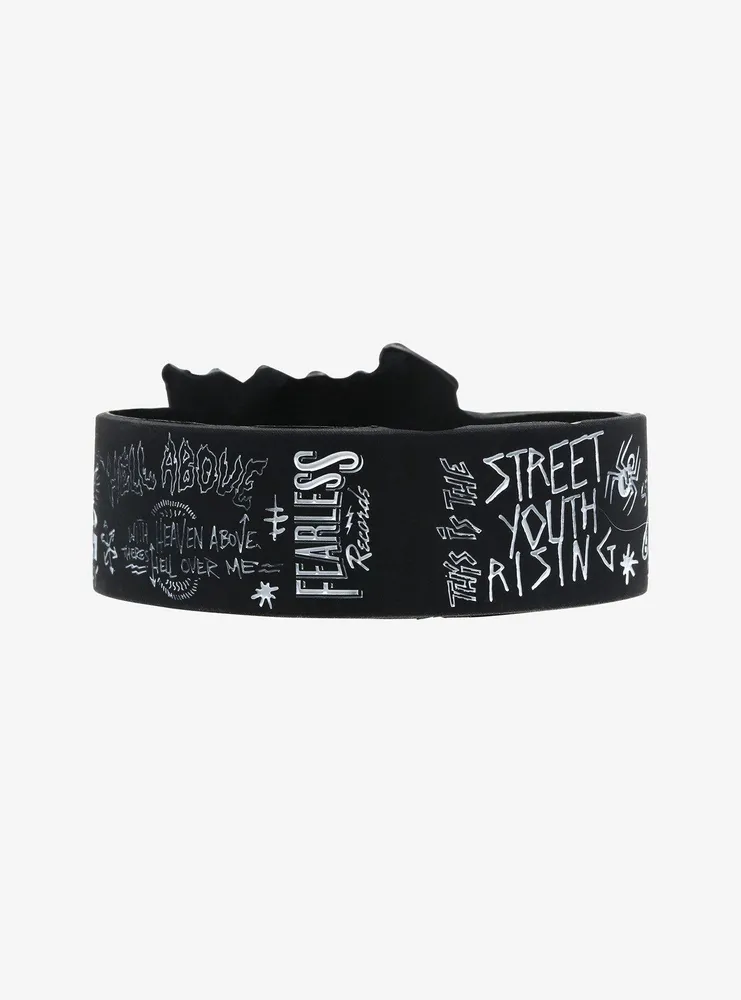 Pierce The Veil Icons & Doodles Rubber Bracelet