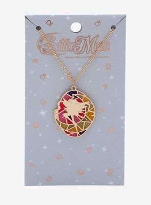 Pretty Guardian Sailor Moon Sailor Moon Silhouette Stained Glass Necklace - BoxLunch Exclusive