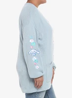 Cinnamoroll Embroidered Girls Oversized Cardigan Plus