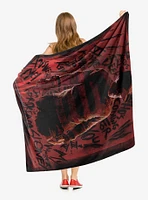 A Nightmare On Elm Street Freddy's Claw Throw Blanket