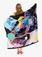 Adventure Time Paper Marceline Throw Blanket