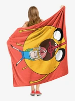 Adventure Time Round Boy Throw Blanket