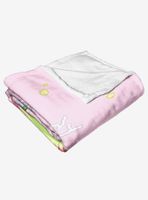 Adventure Time Candy People Unite Throw Blanket