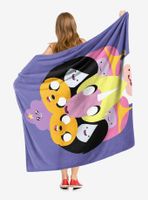 Adventure Time Crazy Split Throw Blanket