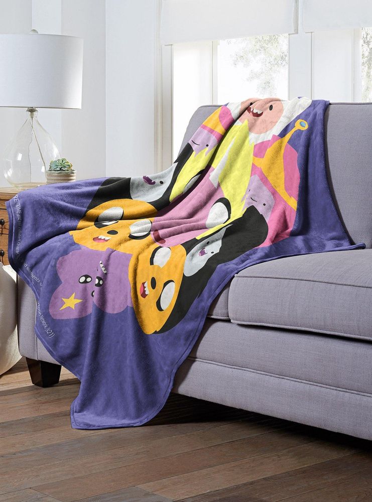 Adventure Time Crazy Split Throw Blanket