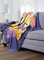 Adventure Time Crazy Split Throw Blanket