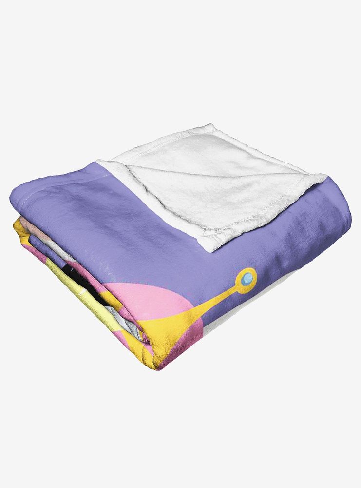 Adventure Time Crazy Split Throw Blanket