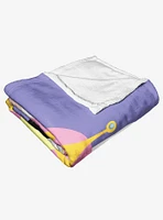 Adventure Time Crazy Split Throw Blanket