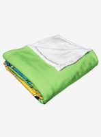 Adventure Time Taking A Ride Throw Blanket