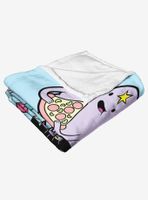 Adventure Time Tasty Tunes Throw Blanket