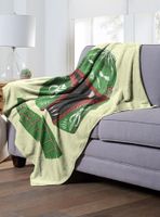 Star Wars Boba Fett Decorated Helmet Throw Blanket