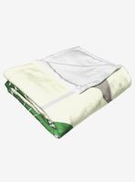 Star Wars Boba Fett Decorated Helmet Throw Blanket