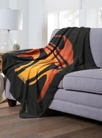 Star Wars Boba Fett Jack-O'-Lantern Throw Blanket