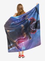 DC Comics Batman Batgirl Cover Throw Blanket