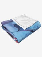 DC Comics Batman Batgirl Cover Throw Blanket